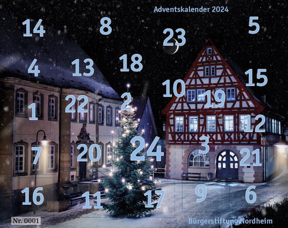 Druckfrisch ist der diesjährige Adventskalender der Bürgerstiftung Nordheim eingetroffen und steht ab sofort zum Verkauf bereit.