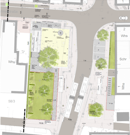 So soll der neue Platz in der Ortsmitte Nordhausen aussehen