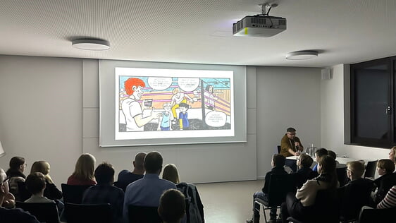 Viele Besucher fanden sich zur Comiclesung mit dem ???-Comicautor Christopher Tauber ein.